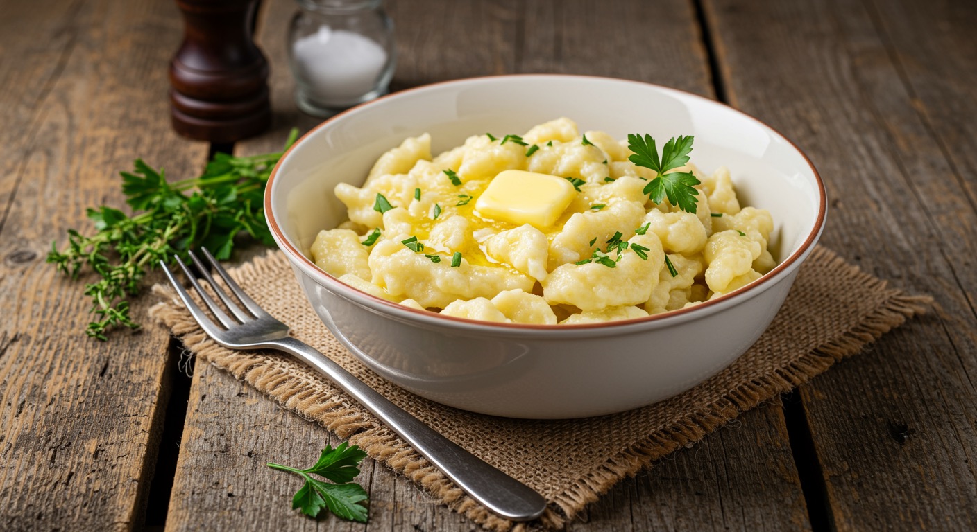 Spatzle - German egg noodles